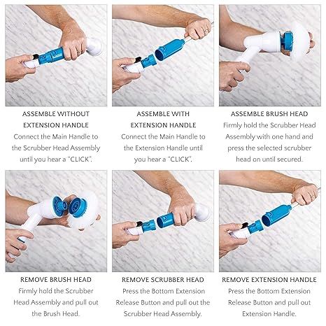 3-in-1 Electric Spin Scrubber™ – Cordless Rechargeable Cleaning Brush for Bathroom, Kitchen & Tiles Arbish Store