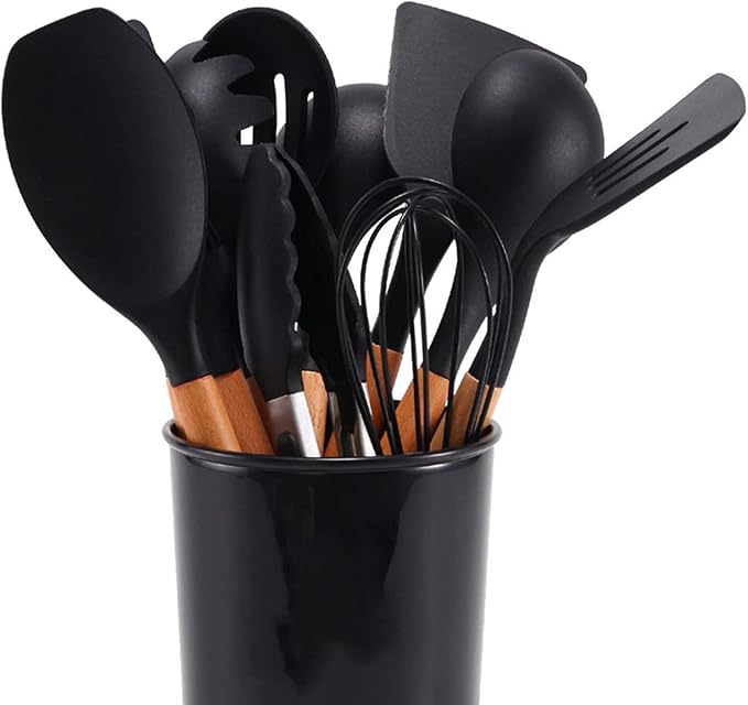 Kitchen Cooking Utensils Set, 12 Pcs Wooden Arbish Store