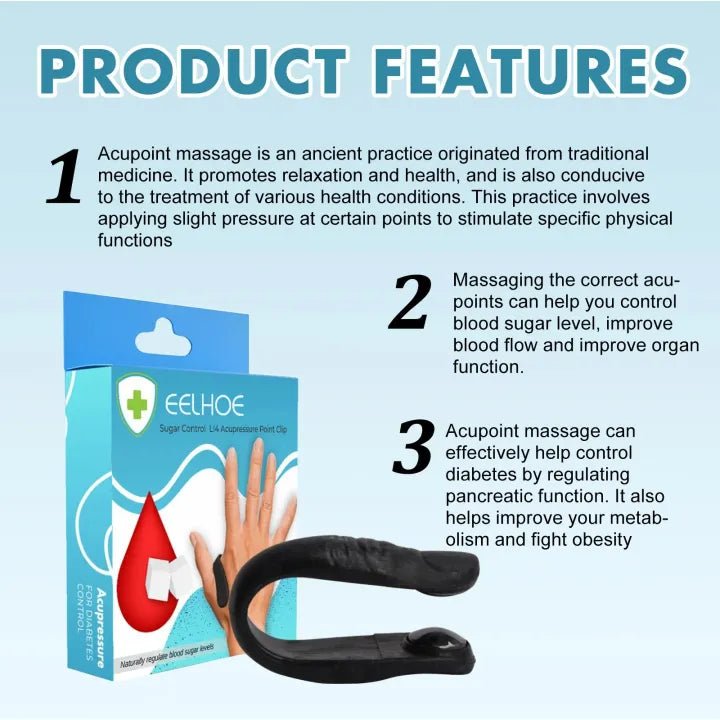 EELHOE - Sugar Control L14 Acupressure Point Clip Arbish Store