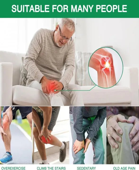 Natural Herbal Knee Pain Relief Patch – Self Heating Knee Support Stickers for Joint Pain, Arthritis & Muscle Relief | 12 Patches Arbish Store
