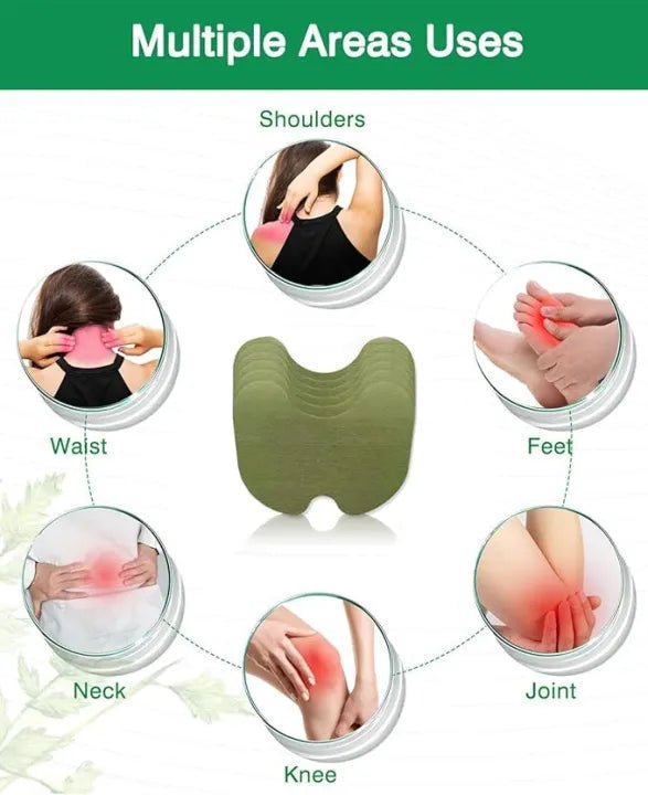 Natural Herbal Knee Pain Relief Patch – Self Heating Knee Support Stickers for Joint Pain, Arthritis & Muscle Relief | 12 Patches Arbish Store