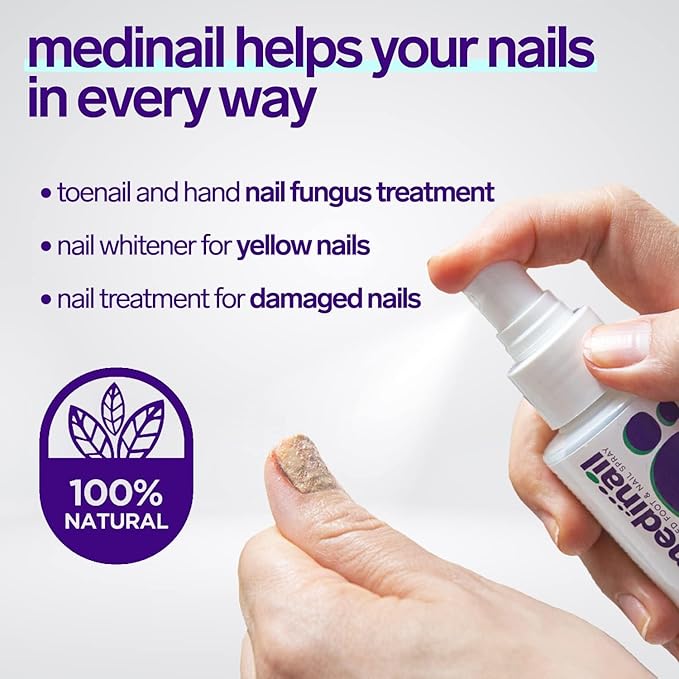MediNail Advanced Foot & Nail Care Spray – Natural Cooling Formula for Healthy Feet & Toenails | 100ml Arbish Store