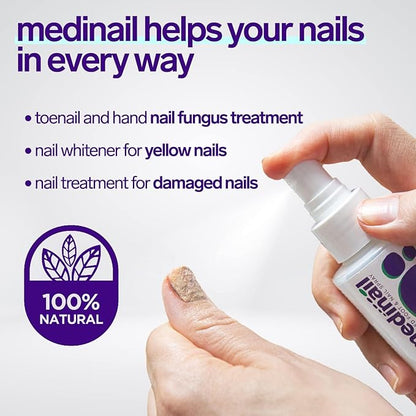 MediNail Advanced Foot & Nail Care Spray – Natural Cooling Formula for Healthy Feet & Toenails | 100ml Arbish Store