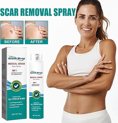 South Moon Medical Grade Scar Spray – Silicone Scar Care Spray for Old & New Scars | 20g Arbish Store